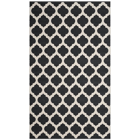 Safavieh Montauk Hand Woven Medium Rectangular Area Rug, Black and Ivory - 5 x 8 ft. MTK723D-5